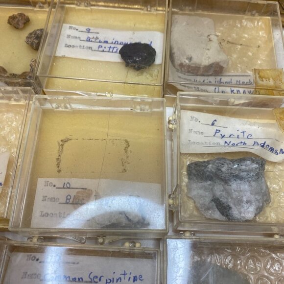 Tiny Crystal and Mineral Lot, Assorted Mixed Crystals and Minerals in case - Picture 8 of 8